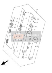 5110420H01, Voorvorkpoot,L, Suzuki, 0